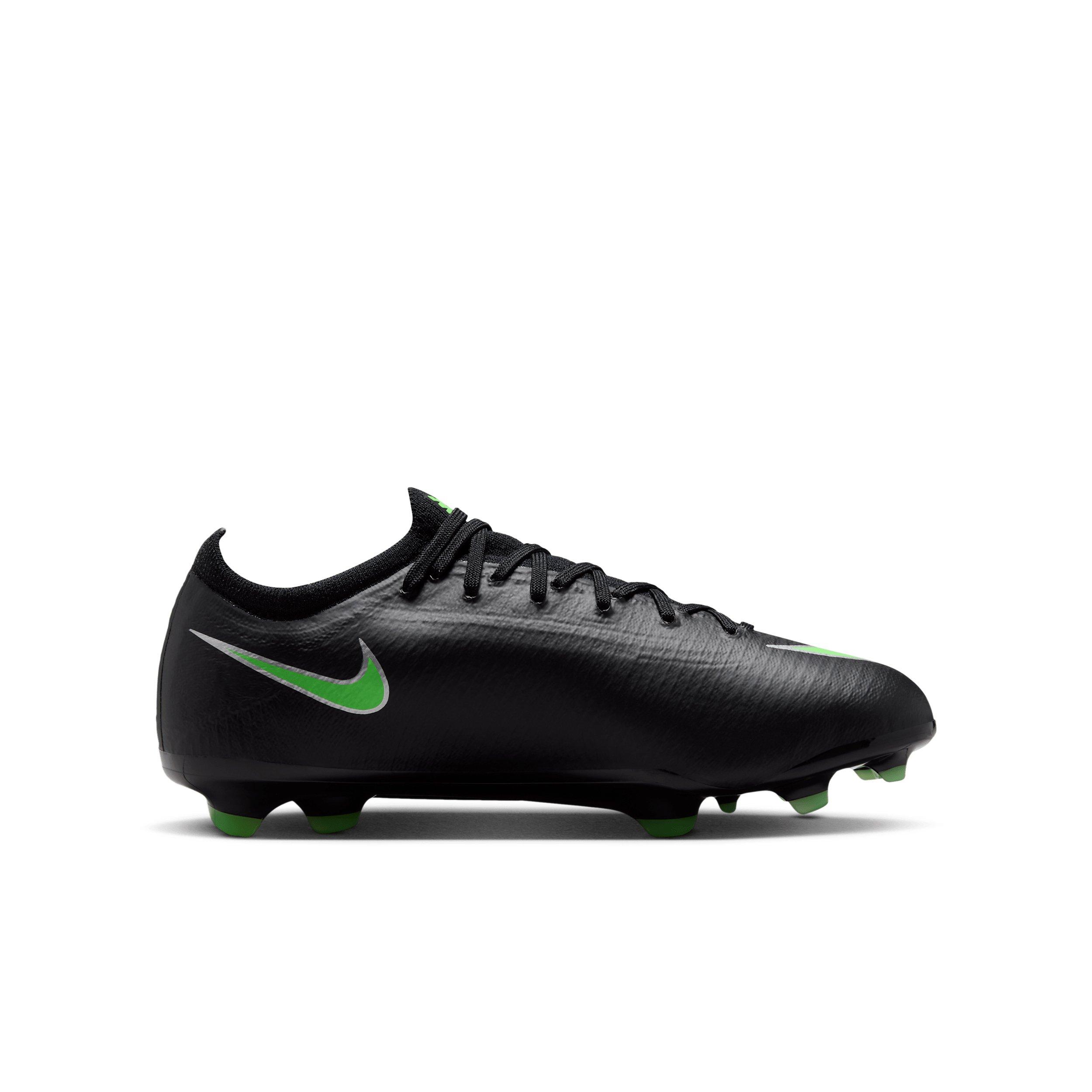 Nike Mercurial Vapor 17 Pro FG "Black/Black/Illusion Green" Grade School Kids' Soccer Cleat - BLACK/BLACK/GREEN